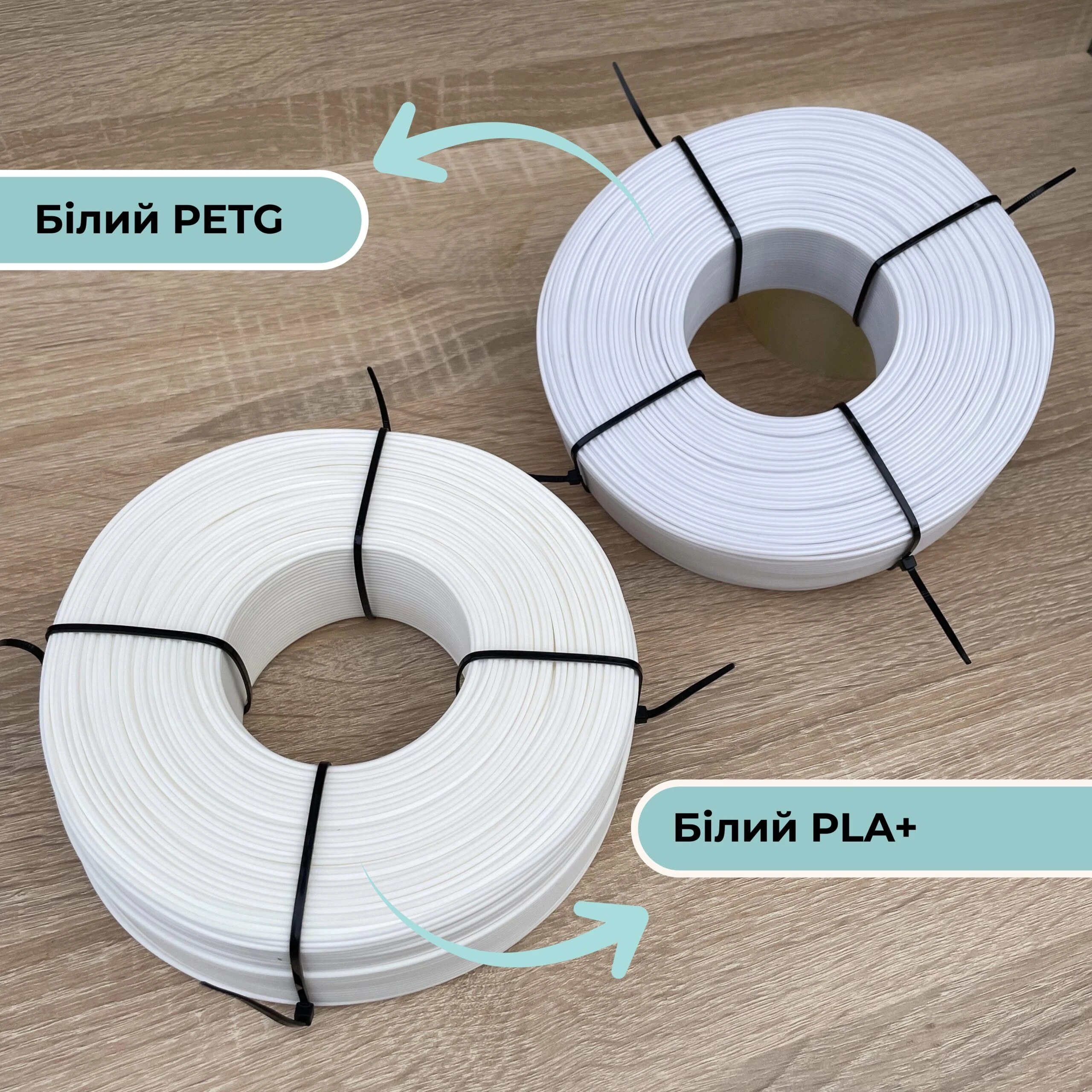 Філамент PLA+ білий 01, 1 кг SkyWire Філамент PLA+ білий 01, 1 кг SkyWire